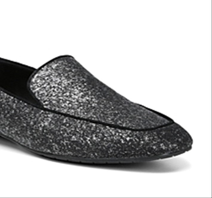 Donald J Pliner Women's Honey Closed Toe Loafers Silver/Black Size 7