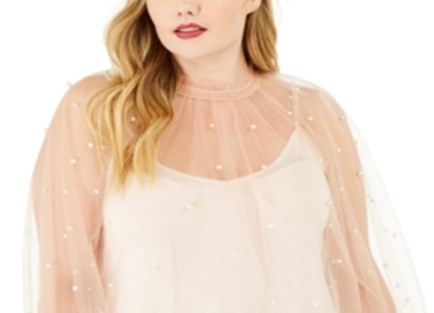 International Concepts Women's Sheer Tank Top Pink Size 2XL