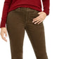 Charter Club Women's Lexington Straight Leg Corduroy Pants Green Size 12 Petite