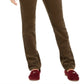 Charter Club Women's Lexington Straight Leg Corduroy Pants Green Size 12 Petite