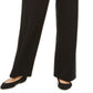 JM Collection Women's Wide Leg Pull on Pants Black Size X-Small