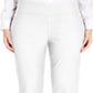Divas Emporium Women's Cambridge Tummy Slimming Ankle Pants White 18W