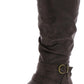 White Mountain Women's Fairfield Buckle Riding Boots Brown Size 8.5 M