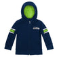 Cubcoats Boy's Toddler Seattle Seahawks 2-in-1 Transforming Full-Zip Hoodie & Soft Plushie Blue