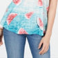 Style & Co Women's Graphic Print Swing Tank Top White Size X-Large