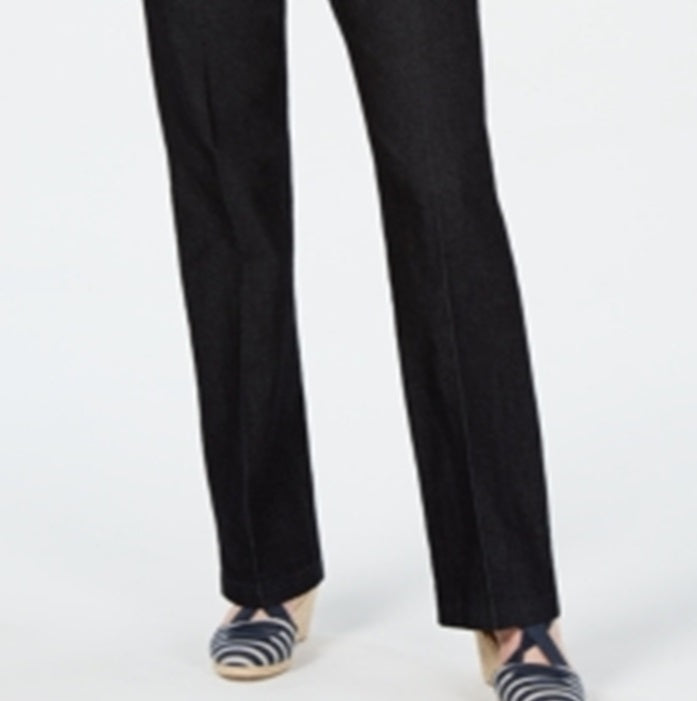 Charter Club Women's Tummy Control Trouser Blue- Size 8 S