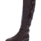 Thalia Sodi Women's Veronika Faux Leather Riding Boots Brown Size 5.5 M