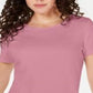 Karen Scott Women's Solid T-Shirt Pink Size Medium