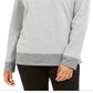 Karen Scott Women's Sport Contrast-Hem Sweatshirt  Gray Size Medium