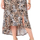 NY Collection Women's Plus Cold Shoulder Party Maxi Dress Brown Size 2X