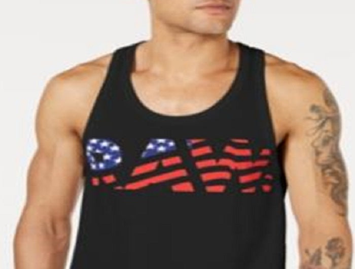 G-Star Raw Men's Flag Graphic Casual Tank Top Black Size XL