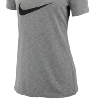 Nike Women's Scoop Neck Short Sleeve Graphic T-Shir Gray Size Medium