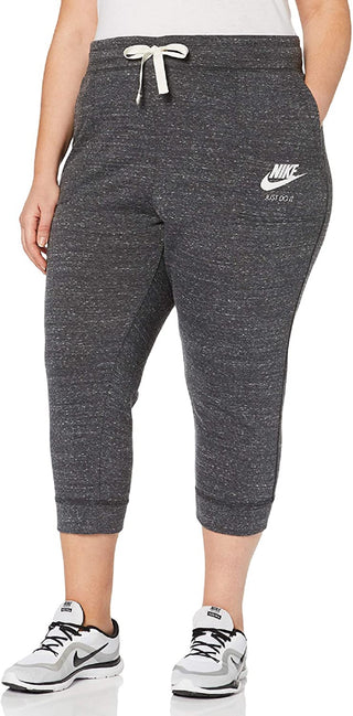 Nike Women's Plus Size Gym Vintage Capri Pants Color Gray Size 2X