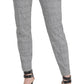 DKNY Women's Essex Plaid Slim Leg Ankle Pants Gray Size 14