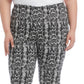 Karen Kane Women's Snake Print Piper Pants Black Size 3X