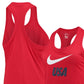 Nike Women's Racerback Performance Tank Top Red Size Medium