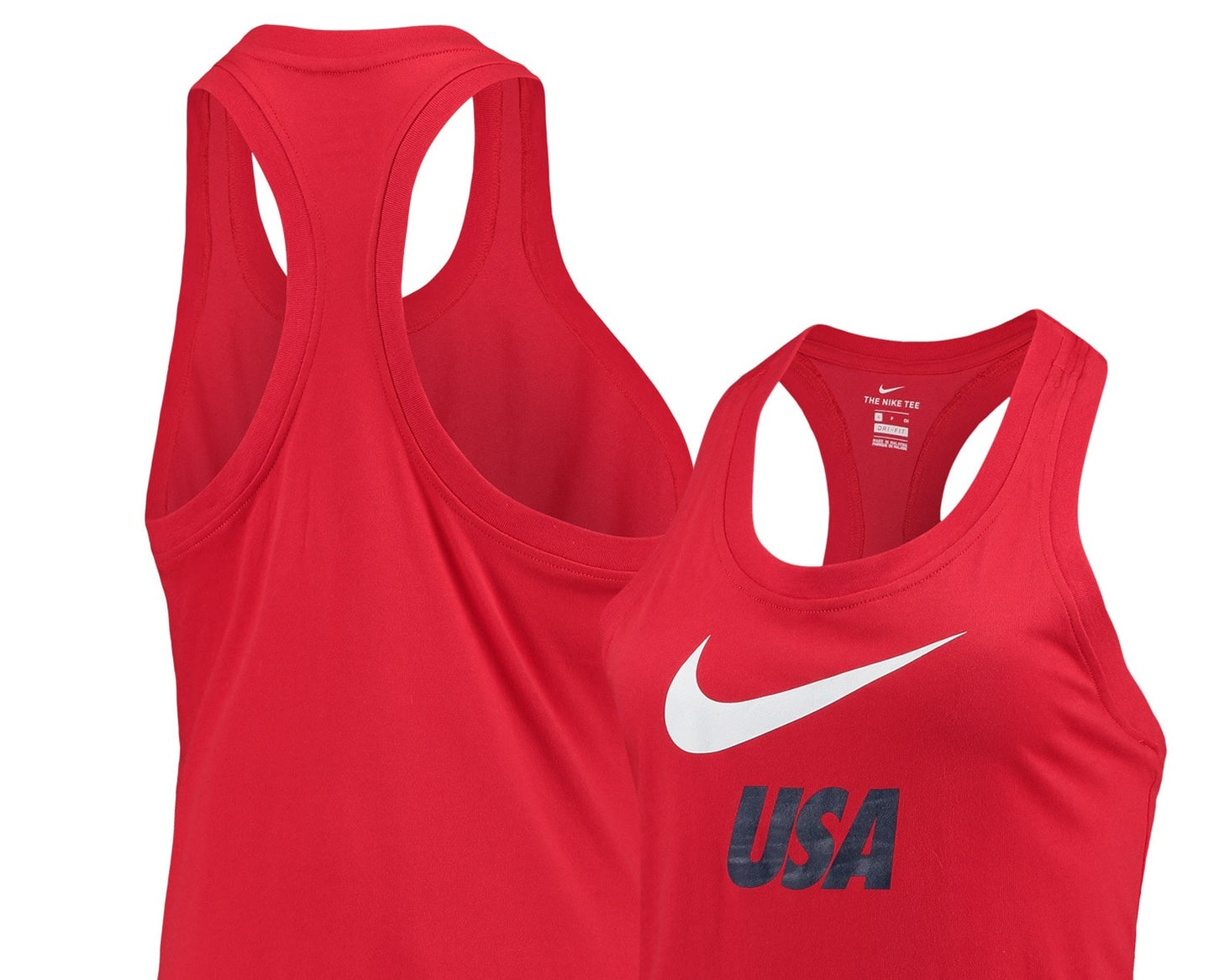 Nike Women's Racerback Performance Tank Top Red Size Medium