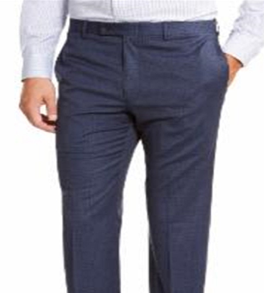 Ralph Lauren Men's Classic Fit UltraFlex Stretch Plaid Dress Pants Blue Size 30X30