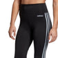 Adidas Women's Design 2 Move 3 Stripe High Rise Leggings Black Size XX-Small