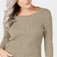 Karen Scott Women's Cotton Marled Knit Sweater Brown Size X-Small