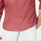 INC International Concepts Men's Leo Quart Zip Shirt Red Size XX-Large