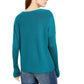 Eileen Fisher Women's Merino Wool Crew Neck Sweater Green Size XX-Small