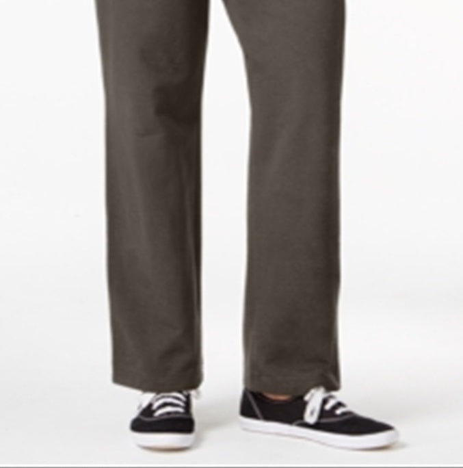 Karen Scott Women's Drawstring Active Pants Brown Size Petite
