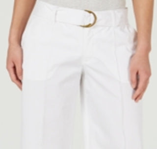 Charter Club Women's Wide Leg Belted Pants White Size 18