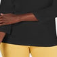 Karen Scott Women's Eyelet V Neck Cotton Top Black Size Petite L