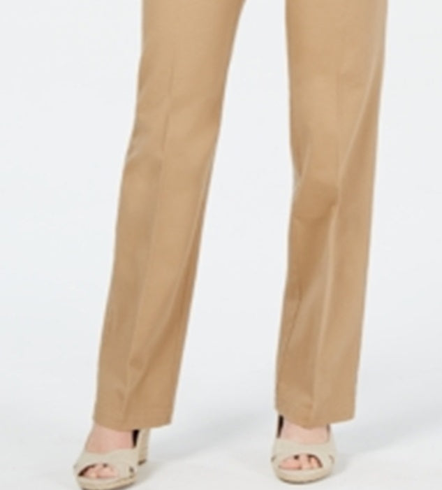 Charter Club Women's Denim Trousers Brown Size 14 Petite