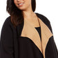 Alfani Plus Drape-Front Cardigan Syrup Black Size 2XL