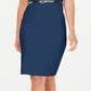 Calvin Klein Women's V Neck Belted Dress Blue Size 2 Petite