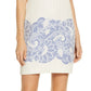 Vince Camuto Women's Cap Sleeve Jacquard Shift Dress Blue Size 6