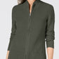 Karen Scott Women's Zip Front Sweater Green Size Petite XL