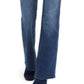 INC International Concepts Women's High Rise Button Fly Bootcut Jeans Blue Size 16