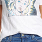 Lucky Brand Women's Comic Book Nye Graphic T-Shirt White Size Large