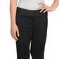 Alfani Women's Piped Ponte Wide Leg Pants Black Size 12 Petite