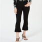 INC International Concepts Women's Double Ruffle Hem Ankle Jeans Black Size 2