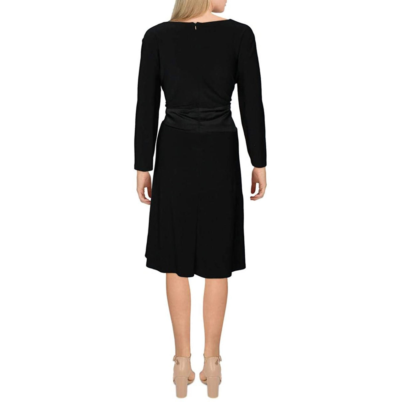 Lauren Ralph Lauren Women's  Tie Front Cocktail Dress Black Size 4