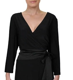 Lauren Ralph Lauren Women's  Tie Front Cocktail Dress Black Size 4