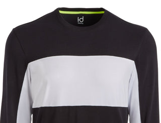 Ideology Men's Mesh Blocked Long Sleeve T-Shirt Black