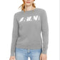 A|X Armani Exchange Women's Cotton Logo Graphic Sweatshirt Gray Size XS