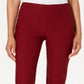 Charter Club Women's Chelsea Tummy Control Ankle Pants Red Size 4 Petite