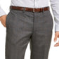 Calvin Klein Men's Slim Fit Stretch Plaid Suit Pants Gray Size 34X30