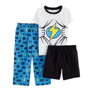 Carter's Toddler Boy's 3 pc Pajama Set Blue Size 3T