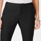 INC International Concepts Women's Slim Leg Mid Rise Ankle Pants Black Size 16