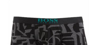 Hugo Boss Men's Printed Trunks Black Size Medium