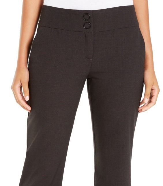 Alfani Women's Straight Leg Pants Gray Size 10