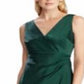 Ralph Lauren Women's Satin Cocktail Dress Green Size -18