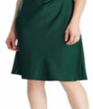 Ralph Lauren Women's Satin Cocktail Dress Green Size -18